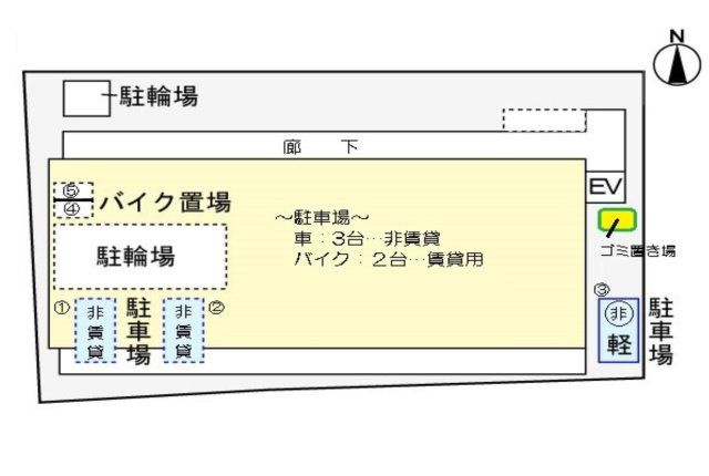 パラッツオ　入倉の駐車場