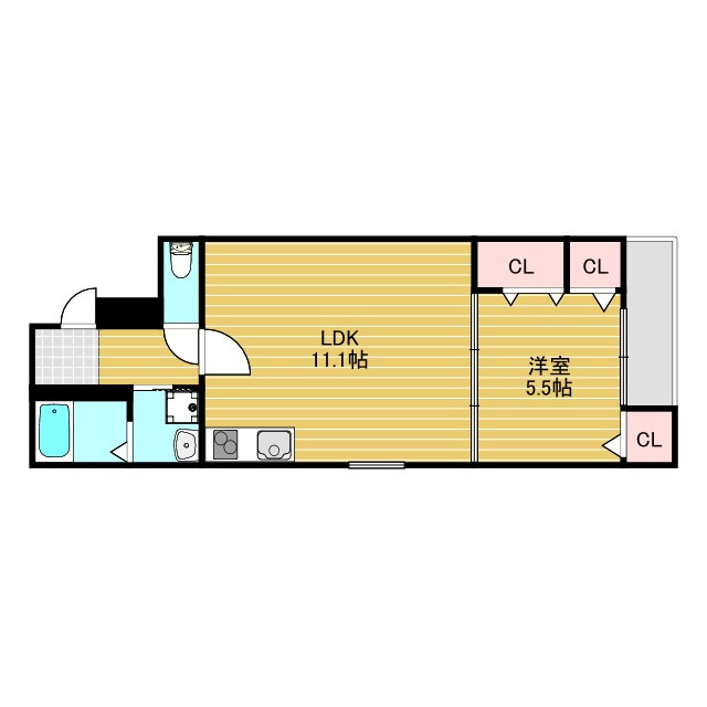 フジパレス十三北2番館の間取り
