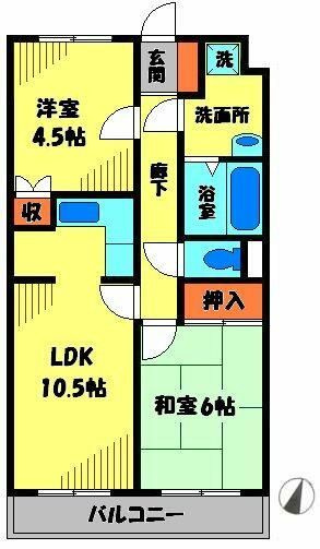 綴マンションの間取り