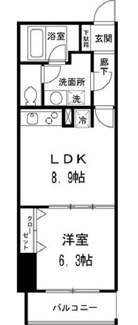 【間取り】 |  ＳＳ．ＦＬＡＴ神楽坂ｓｏｕｔｈ（旧サントコア神楽坂）