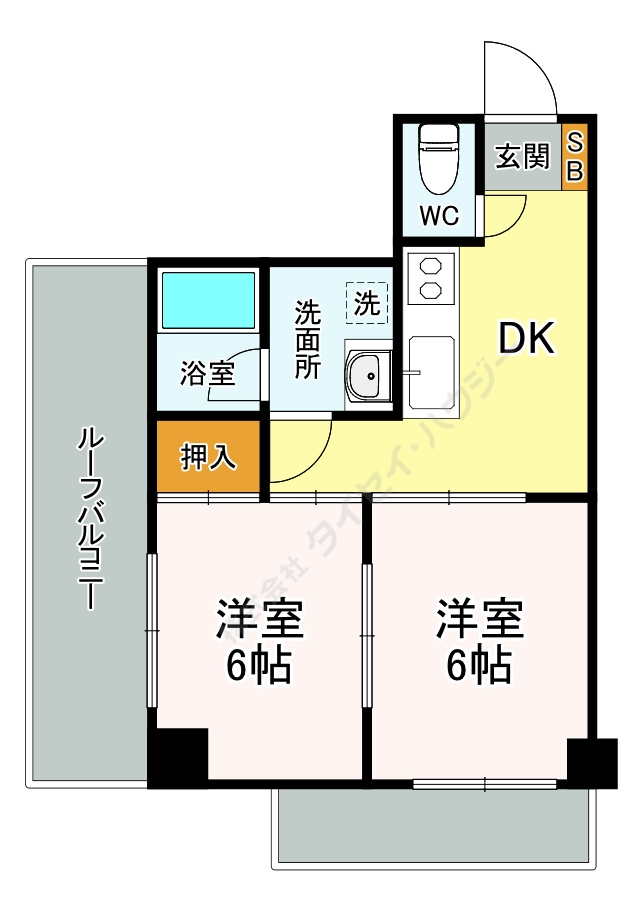 サンパレスＣＡ田中の間取り