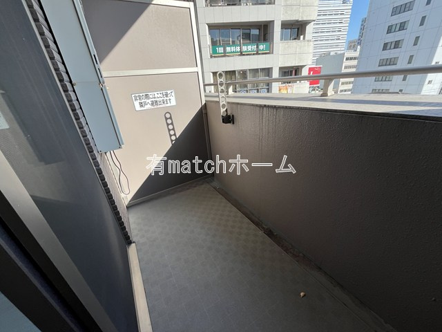 Lasante京橋のバルコニー