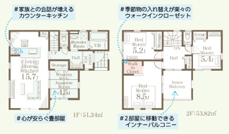 【間取り】 | 福島市南沢又北川原第2　2号棟（Z）