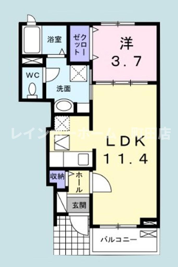 ソレアード　つきみ野※初期費用分割あと払いサービス利用可能物件の間取り