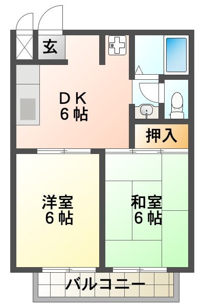 グリーンハイツ赤羽の間取り