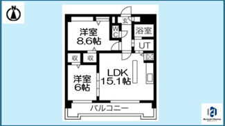 【間取り】 | ピオーネ覚王山