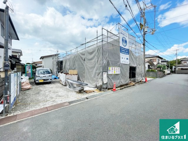 加古川市新神野　第6期　新築一戸建ての前面道路含む現地写真|周辺は落ち着いた街並みの住宅地！子育てがしやすい住環境です！まだ未完成ですが、現地でしかわからない事もございます。是非一度ご覧ください。