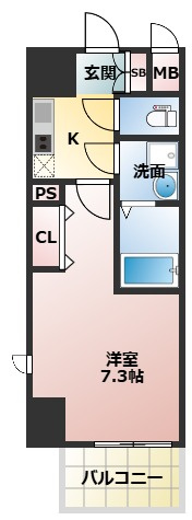 グランルージュ中之島南の間取り