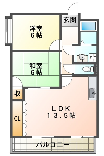 グランデージ明西の間取り