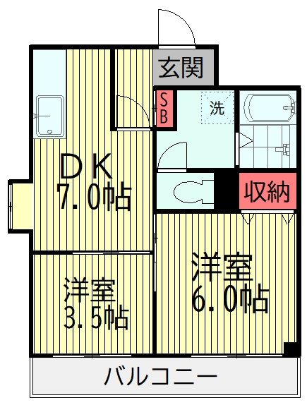ヴェルドール芳花園の間取り