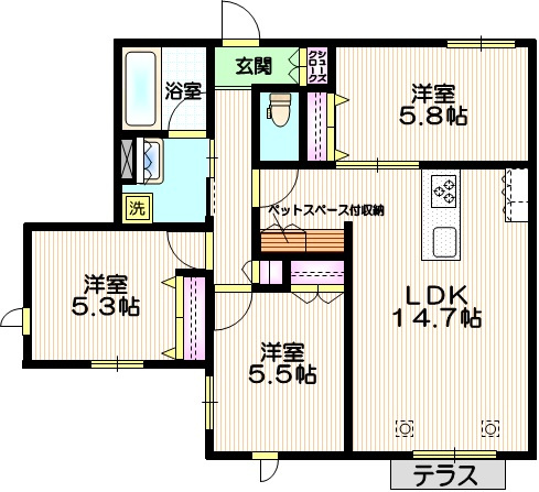 Ｇｒａｃｅ　Ｍａｉｓｏｎの間取り