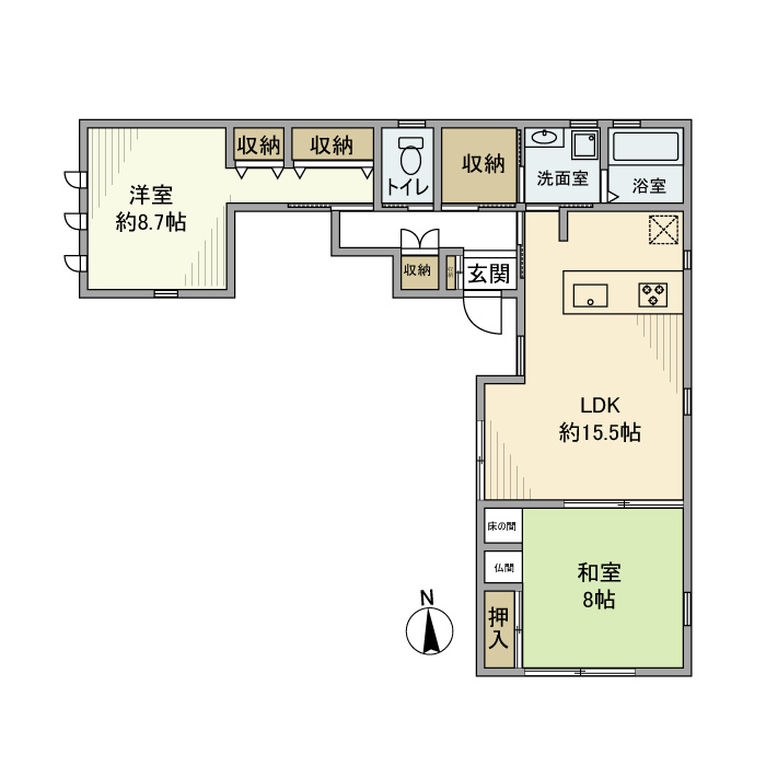 和田戸建の間取り