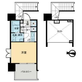 スタジオスクエア住吉の間取り
