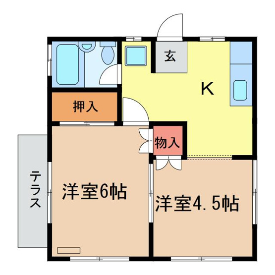 【間取り】 | モンパレス下館5棟