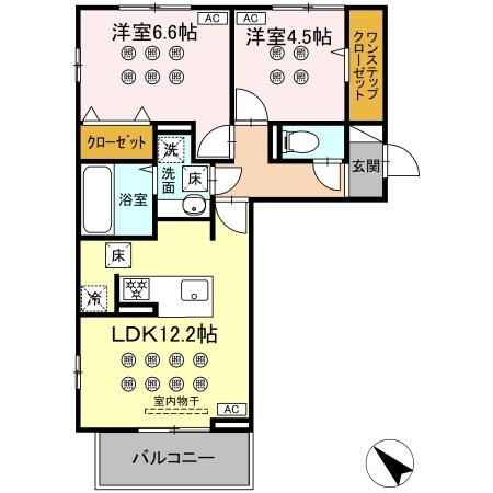 グランフォレ下南部の間取り