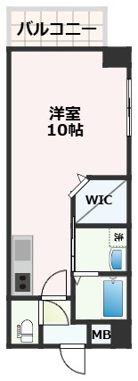熊本市西区春日１丁目の賃貸マンションの間取り