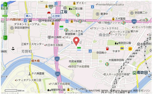 【地図】 | GRAN PASEO 江坂