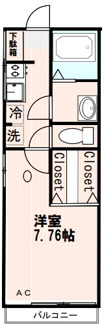 【間取り】 | 毛利ハイツ | 間取りです。
