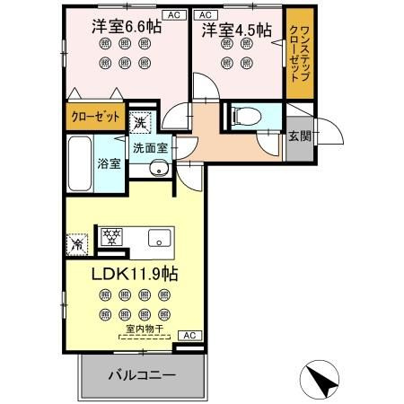 グランフォレ下南部の間取り