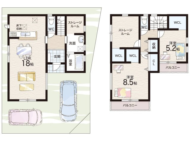 堺市中区堀上町　第4期　新築一戸建ての間取り|1号地