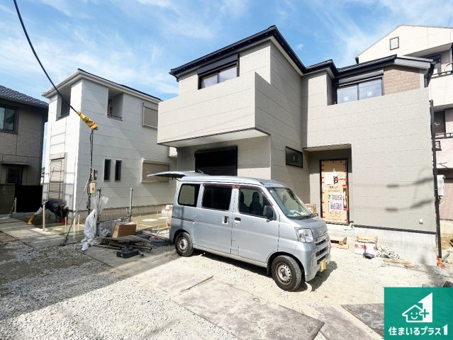 堺市中区堀上町　第4期　新築一戸建ての前面道路含む現地写真|周辺は落ち着いた街並みの住宅地！子育てがしやすい住環境です！まだ未完成ですが、現地でしかわからない事もございます。是非一度ご覧ください。