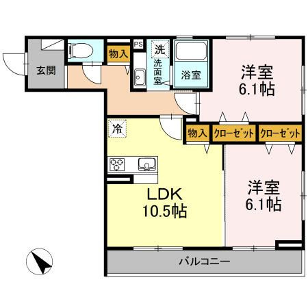 ルーエ玉川台の間取り