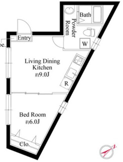 【間取り】 | LiveFlat市ヶ谷