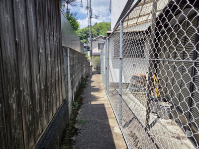 【前面道路含む現地写真】 | 山科区御陵牛尾町　売地