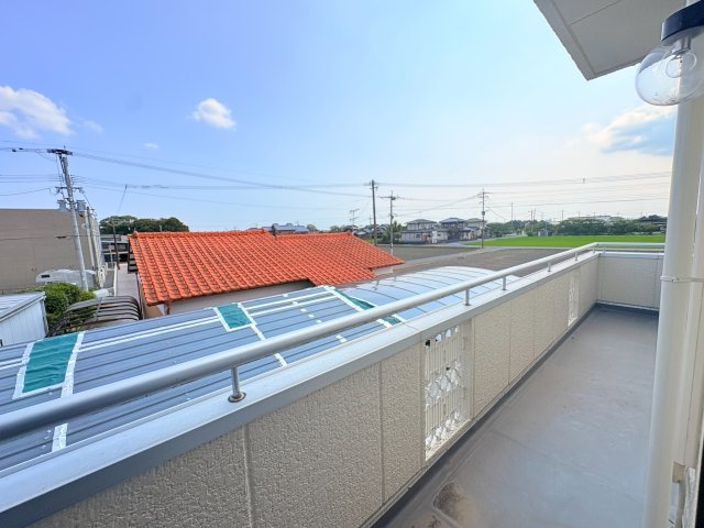 三養基郡みやき町大字寄人　軽量鉄骨造　4LDKのバルコニー