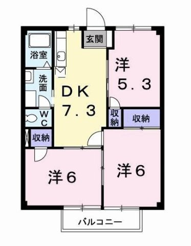 ニューシティ川島Ａの間取り