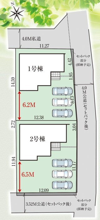 GRAFARE　行田市旭町の区画図|図面と現況が異なる場合、現況を優先とします。【1号棟】