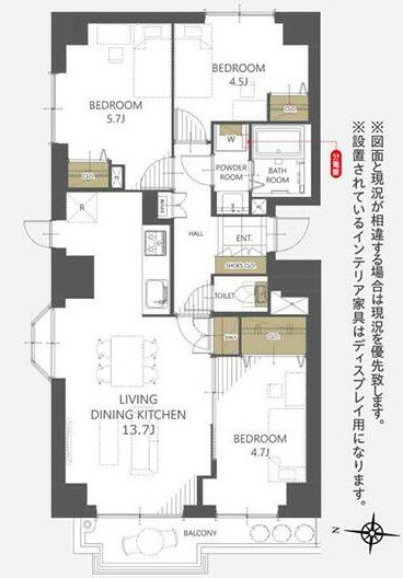 森林公園パークハウス西弐番街Ｆ棟の間取り