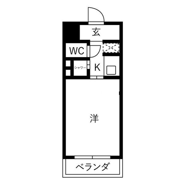 ＧＳハイム長者町幸山の間取り