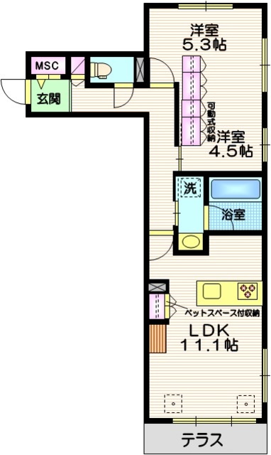 シティテラス等々力の間取り|間取り