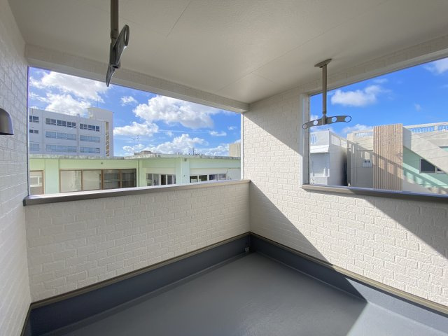 南城市佐敷伊原　第2（全4棟）1号棟のバルコニー|※同仕様写真です