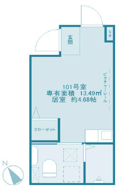 ハーモニーテラス千川の間取り|敷金礼金ゼロ☆初期安☆ネット無料☆