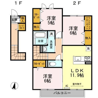 【間取り】 | モンプリミエルラシオンⅡ