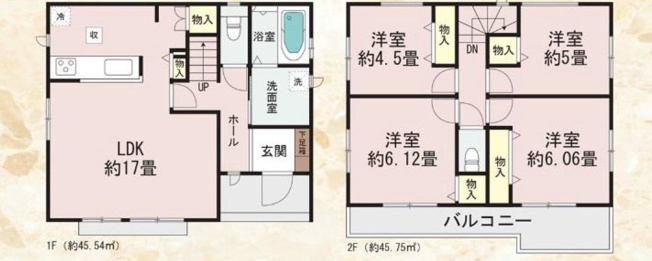 【間取り】 | 3人から4人家族には、新築戸建3LDKよりも広くゆったりした暮らしが出来る4LDKがおすすめです。家の中が広いことで、家族全員で団らんのできるリビングの他、子供1人に1部屋を割り当てることも可能です。