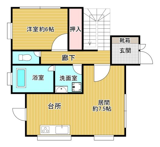 沖縄市高原７丁目の中古一戸建の間取り
