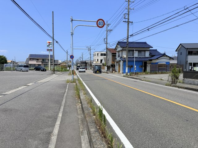 常滑市榎戸町5丁目　売地の前面道路含む現地写真|前面道路