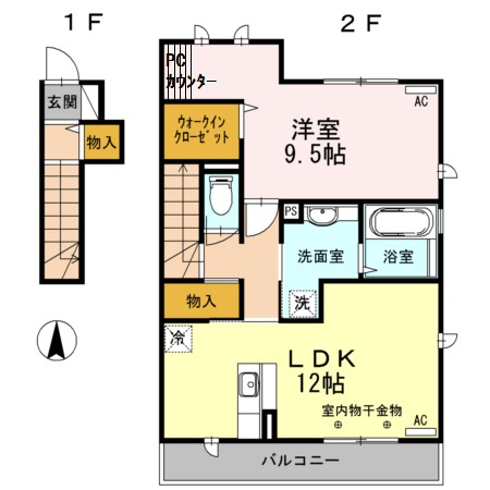 Solana学園西町の間取り