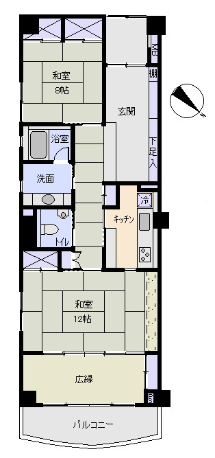 別邸桜乃庄の間取り