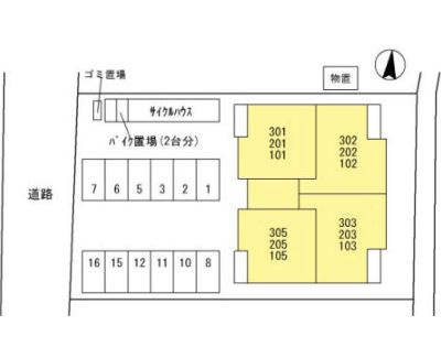 【区画図】 | メゾンドール北野田