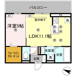 【間取り】 | フィオーレガーデン北田宮　C