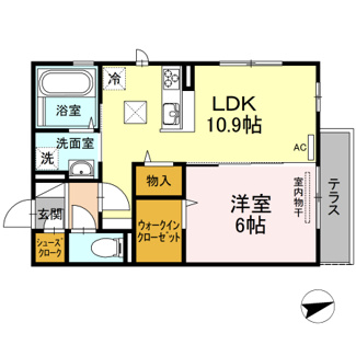 【間取り】 | ジャスミンHYMⅠ