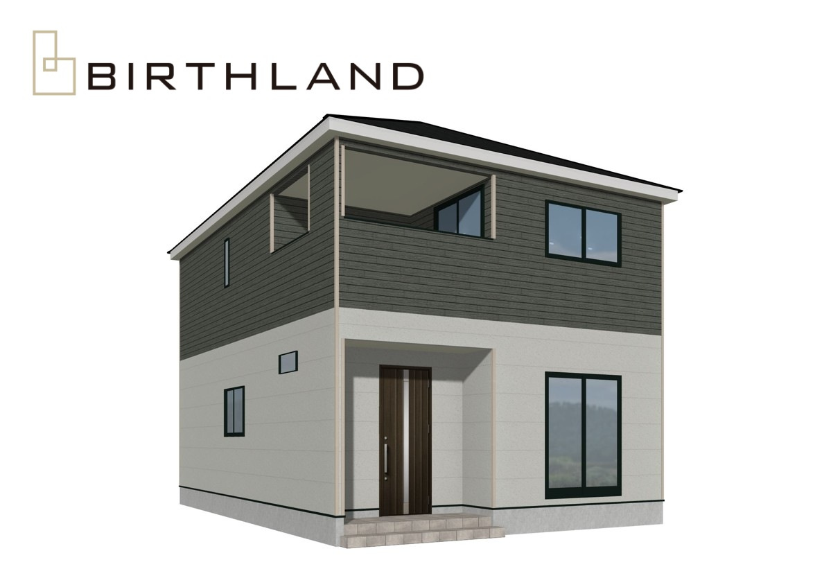 新築戸建・新築建売　南相馬市原町区本陣前第5　第三小・第一中の外観パース|〈5号棟〉2026年9月完成予定です！現地ご案内可能です♪お気軽にお問い合わせください！
