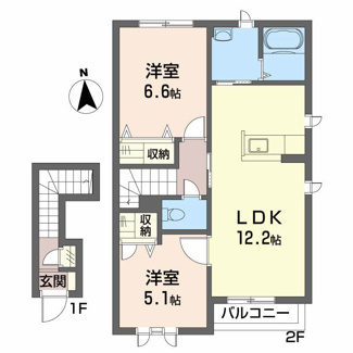 【間取り】 | ヴィラ エスペランス Ⅲ