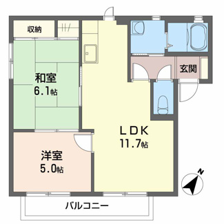 【間取り】 | セトゥール・イン・ウエストB棟