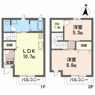 【間取り】 | ハミングタウンⅡ
