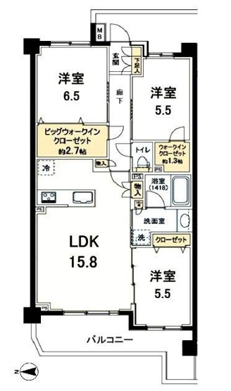 【間取り】 | クレストフォルム生田グランヒルズ